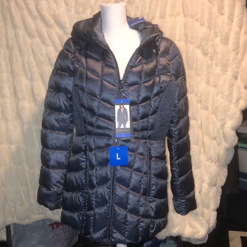 NWT Bernardo Ladies’ Quilted Jacket Iced Cove L